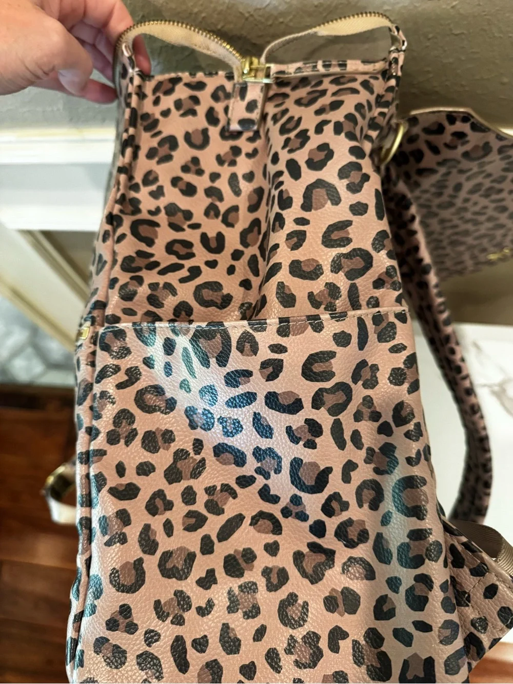 Freshly Picked Leopard-Print Baby Bag- Backpack